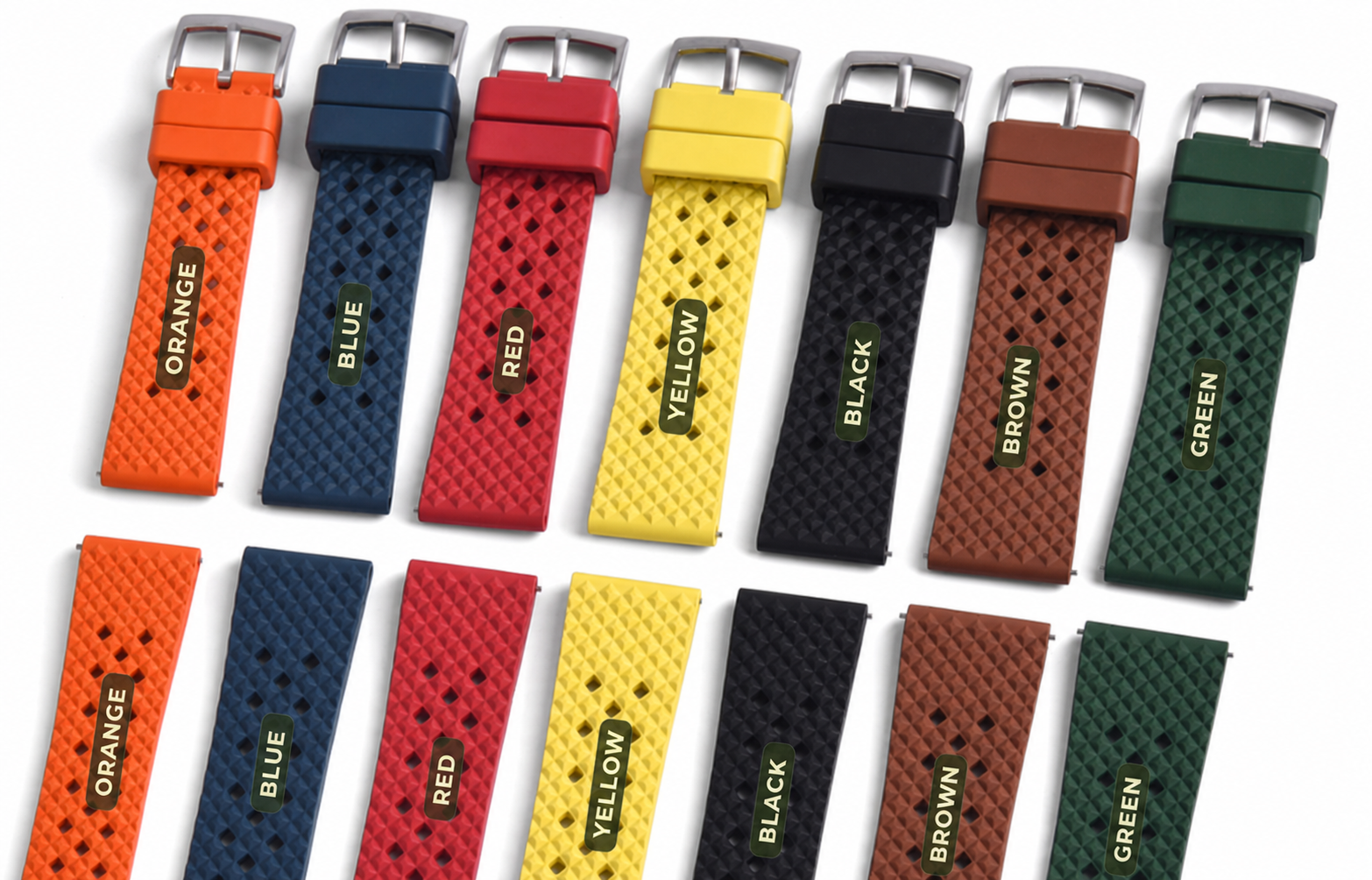 Honeycomb FKM Rubber Watch Strap